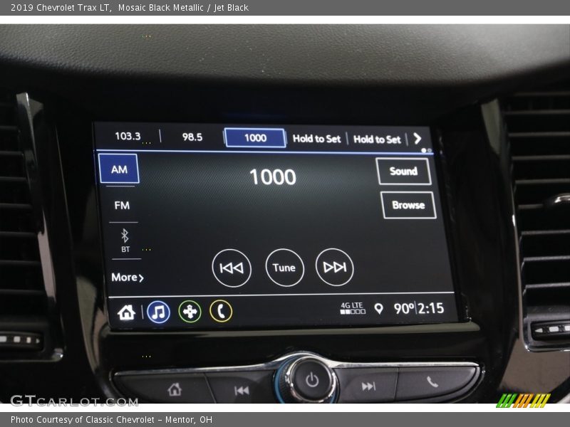 Mosaic Black Metallic / Jet Black 2019 Chevrolet Trax LT