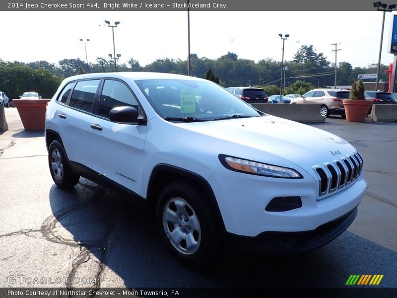 Bright White / Iceland - Black/Iceland Gray 2014 Jeep Cherokee Sport 4x4