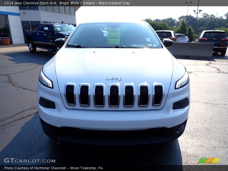 Bright White / Iceland - Black/Iceland Gray 2014 Jeep Cherokee Sport 4x4