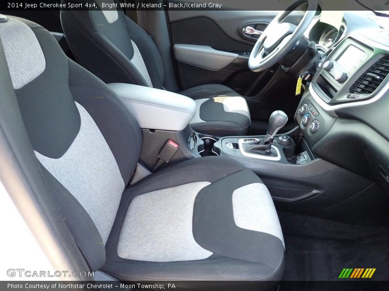 Bright White / Iceland - Black/Iceland Gray 2014 Jeep Cherokee Sport 4x4