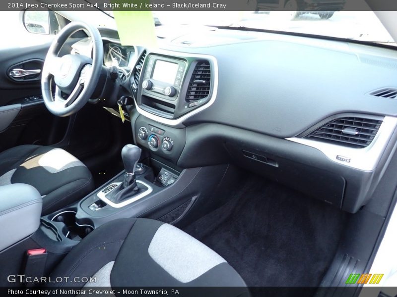 Bright White / Iceland - Black/Iceland Gray 2014 Jeep Cherokee Sport 4x4