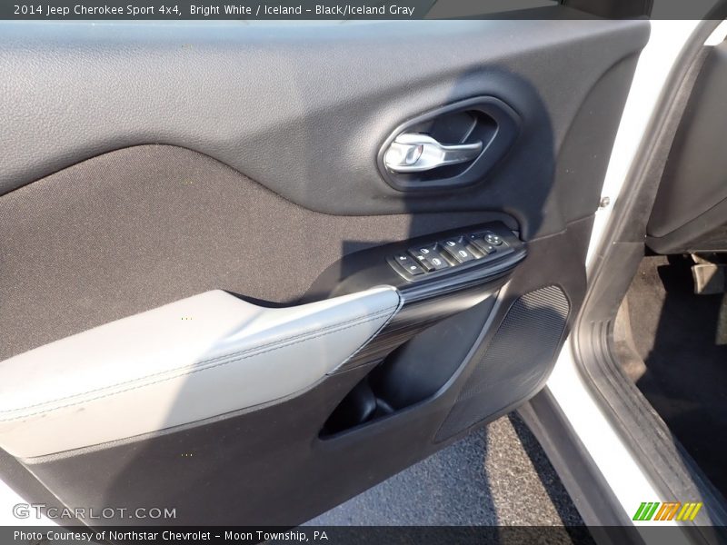 Bright White / Iceland - Black/Iceland Gray 2014 Jeep Cherokee Sport 4x4