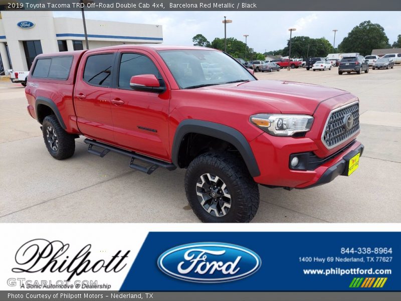 Barcelona Red Metallic / Black 2019 Toyota Tacoma TRD Off-Road Double Cab 4x4