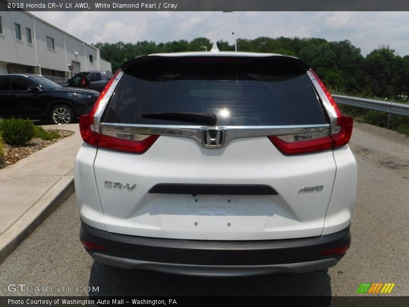 White Diamond Pearl / Gray 2018 Honda CR-V LX AWD