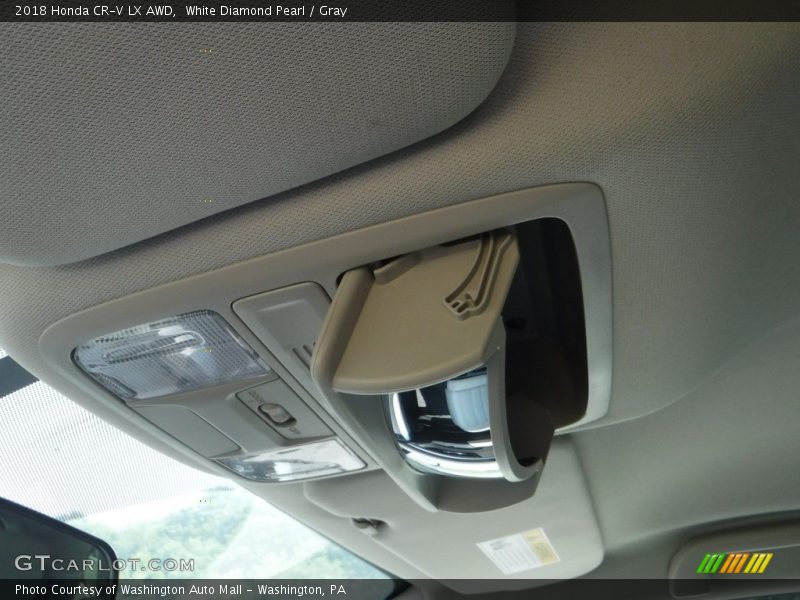 White Diamond Pearl / Gray 2018 Honda CR-V LX AWD