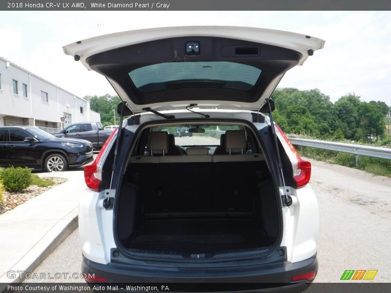 White Diamond Pearl / Gray 2018 Honda CR-V LX AWD