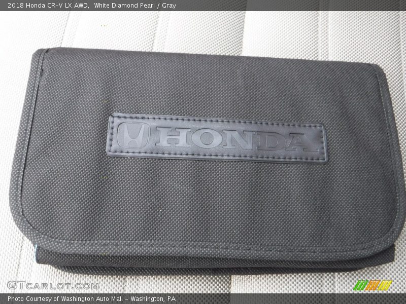 White Diamond Pearl / Gray 2018 Honda CR-V LX AWD