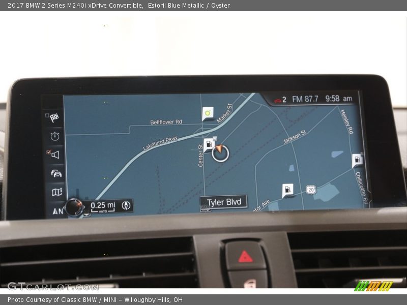 Navigation of 2017 2 Series M240i xDrive Convertible