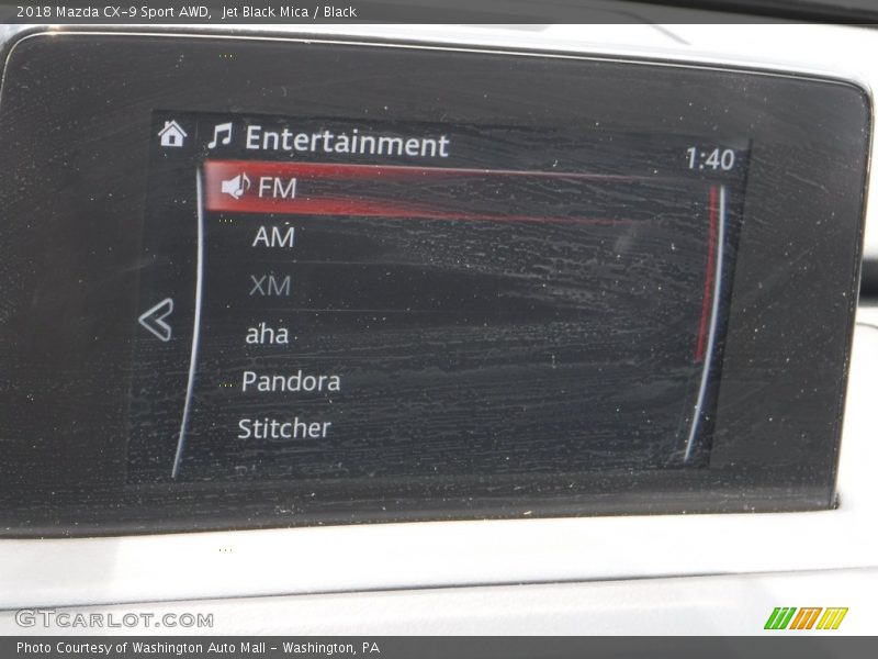 Jet Black Mica / Black 2018 Mazda CX-9 Sport AWD