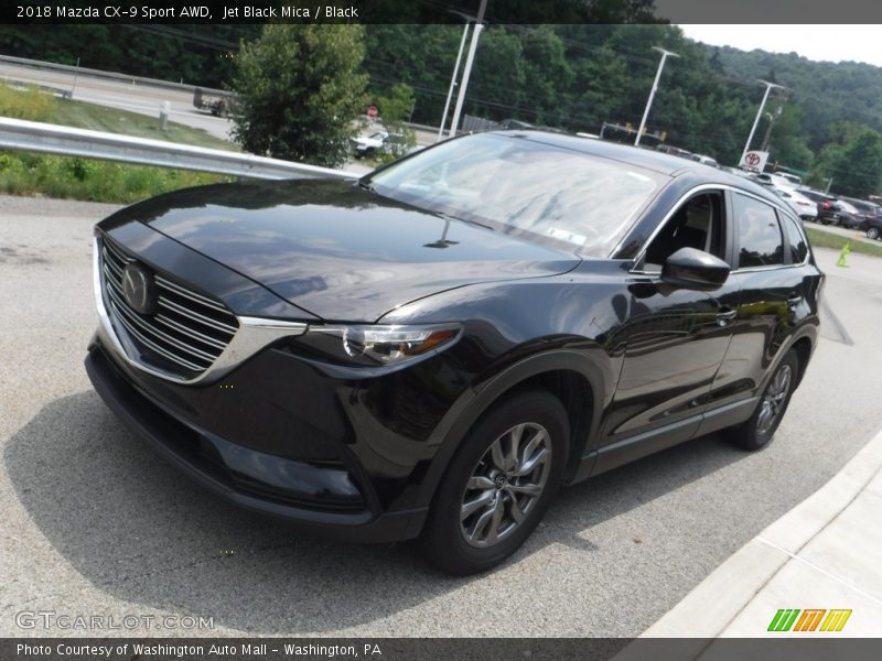 Jet Black Mica / Black 2018 Mazda CX-9 Sport AWD