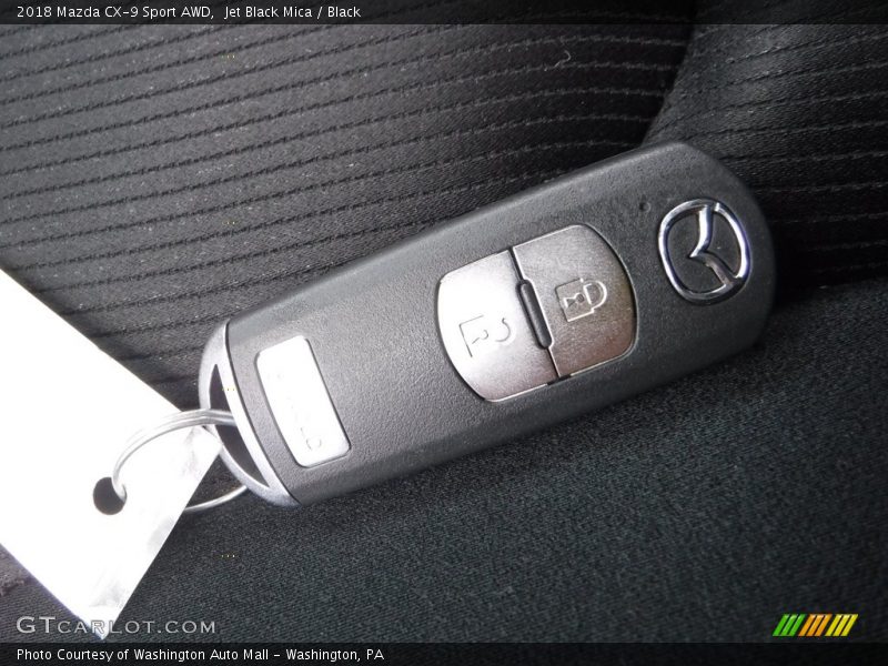 Jet Black Mica / Black 2018 Mazda CX-9 Sport AWD