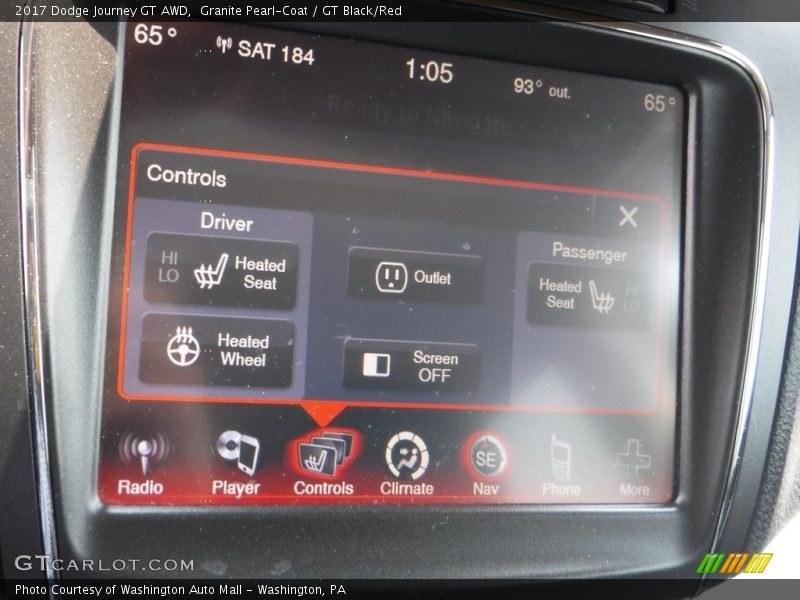 Granite Pearl-Coat / GT Black/Red 2017 Dodge Journey GT AWD