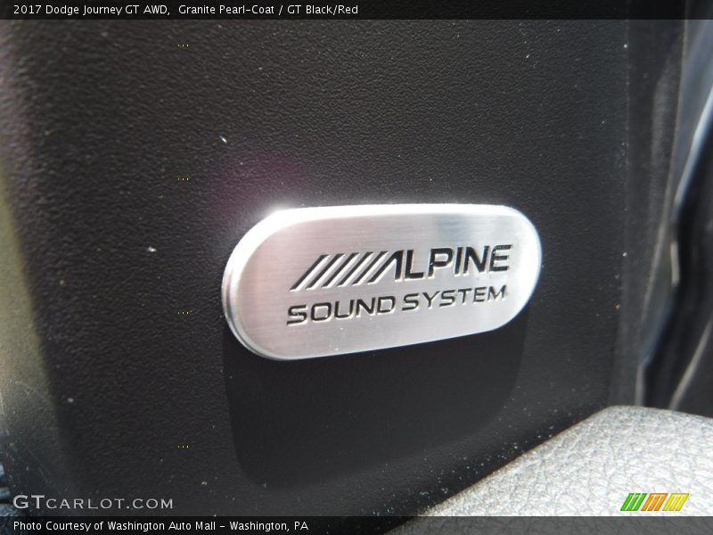 Granite Pearl-Coat / GT Black/Red 2017 Dodge Journey GT AWD