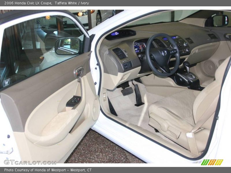Taffeta White / Ivory 2006 Honda Civic LX Coupe