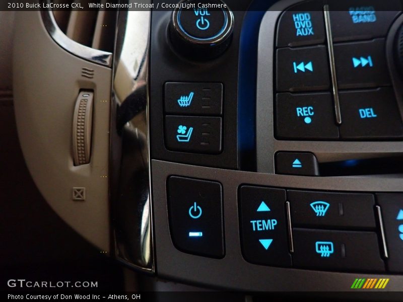 White Diamond Tricoat / Cocoa/Light Cashmere 2010 Buick LaCrosse CXL