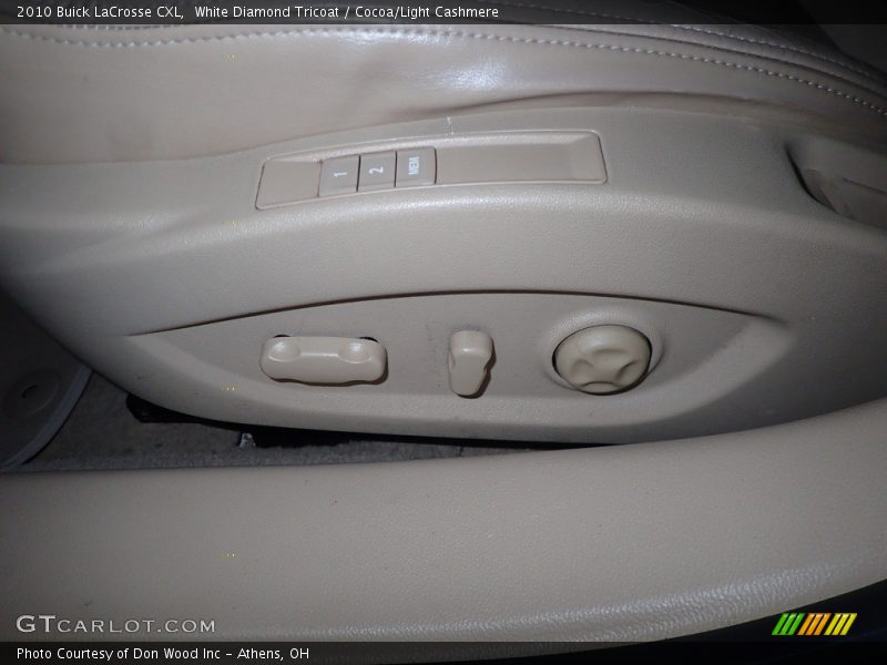 White Diamond Tricoat / Cocoa/Light Cashmere 2010 Buick LaCrosse CXL