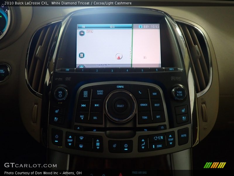 White Diamond Tricoat / Cocoa/Light Cashmere 2010 Buick LaCrosse CXL
