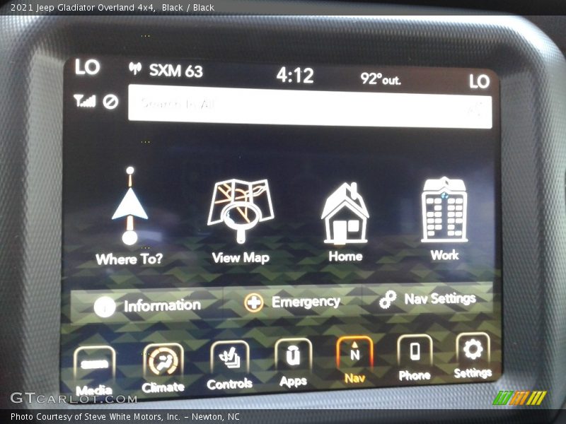 Black / Black 2021 Jeep Gladiator Overland 4x4