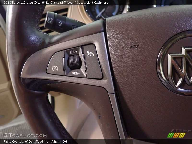 White Diamond Tricoat / Cocoa/Light Cashmere 2010 Buick LaCrosse CXL