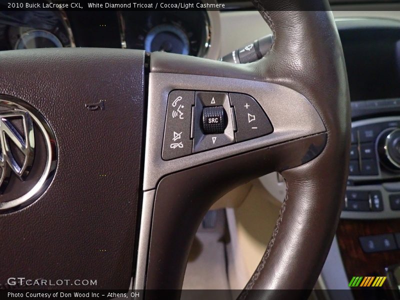 White Diamond Tricoat / Cocoa/Light Cashmere 2010 Buick LaCrosse CXL