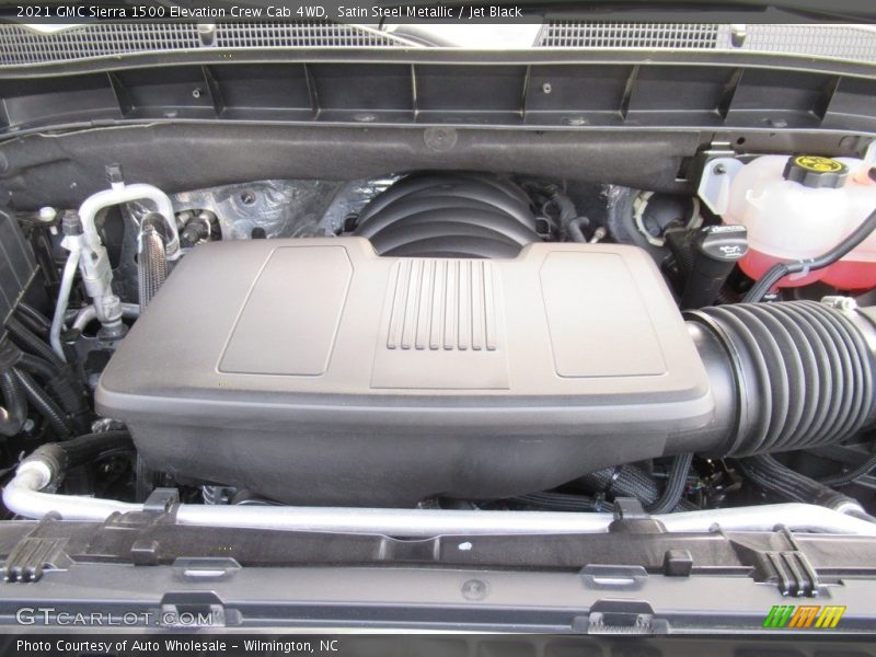 Satin Steel Metallic / Jet Black 2021 GMC Sierra 1500 Elevation Crew Cab 4WD