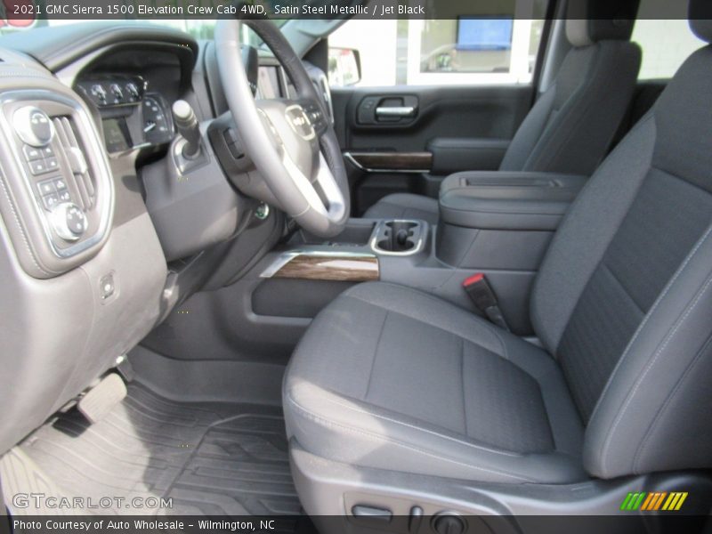 Satin Steel Metallic / Jet Black 2021 GMC Sierra 1500 Elevation Crew Cab 4WD
