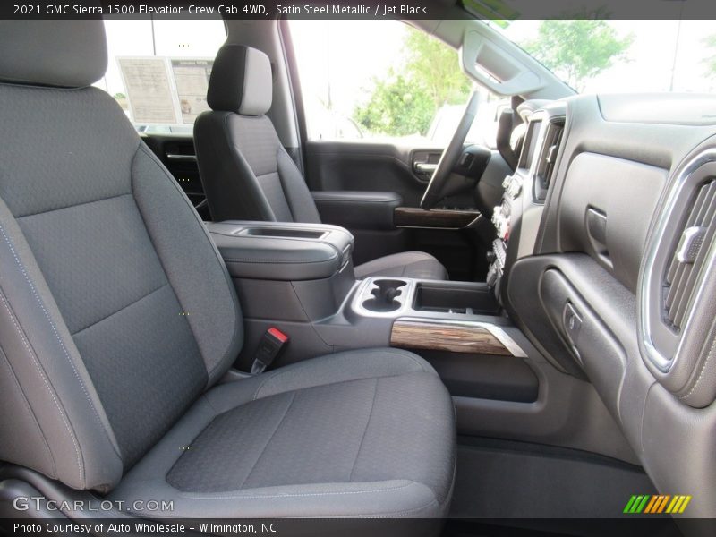 Satin Steel Metallic / Jet Black 2021 GMC Sierra 1500 Elevation Crew Cab 4WD