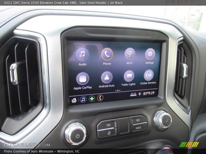 Satin Steel Metallic / Jet Black 2021 GMC Sierra 1500 Elevation Crew Cab 4WD