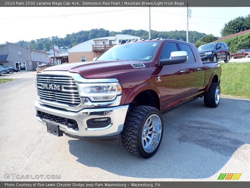 Delmonico Red Pearl / Mountain Brown/Light Frost Beige 2019 Ram 2500 Laramie Mega Cab 4x4