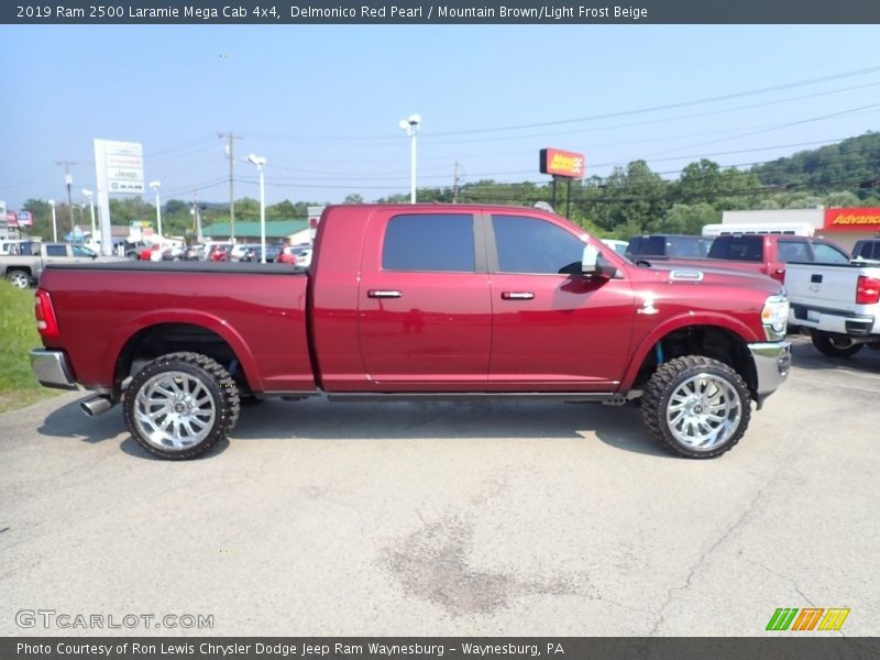 Delmonico Red Pearl / Mountain Brown/Light Frost Beige 2019 Ram 2500 Laramie Mega Cab 4x4