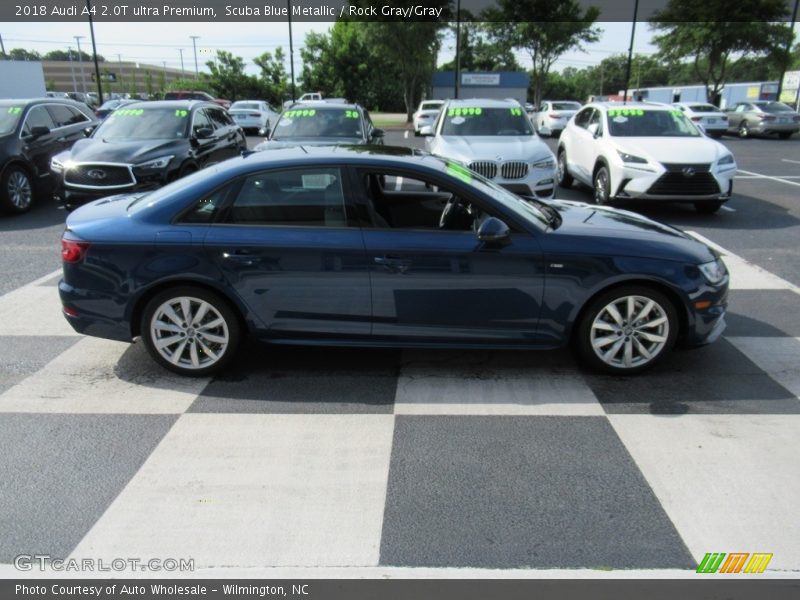 Scuba Blue Metallic / Rock Gray/Gray 2018 Audi A4 2.0T ultra Premium