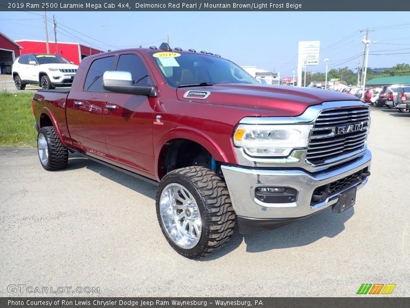 Delmonico Red Pearl / Mountain Brown/Light Frost Beige 2019 Ram 2500 Laramie Mega Cab 4x4