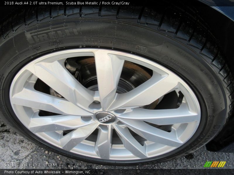 Scuba Blue Metallic / Rock Gray/Gray 2018 Audi A4 2.0T ultra Premium