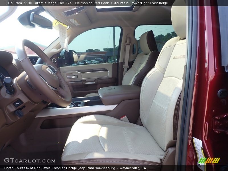 Delmonico Red Pearl / Mountain Brown/Light Frost Beige 2019 Ram 2500 Laramie Mega Cab 4x4