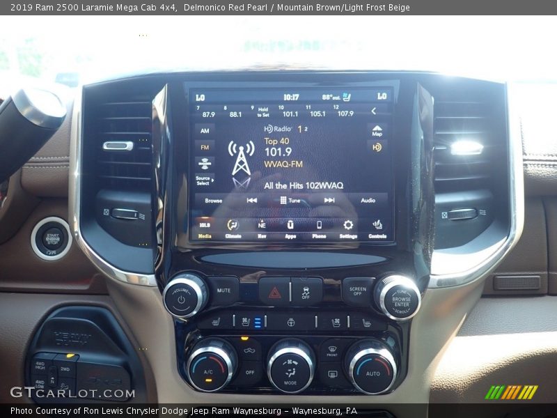 Delmonico Red Pearl / Mountain Brown/Light Frost Beige 2019 Ram 2500 Laramie Mega Cab 4x4