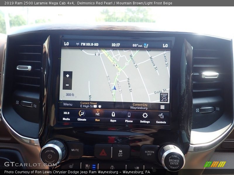 Delmonico Red Pearl / Mountain Brown/Light Frost Beige 2019 Ram 2500 Laramie Mega Cab 4x4