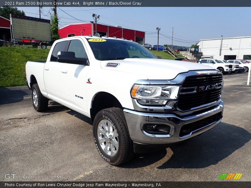 Bright White / Black/Diesel Gray 2021 Ram 2500 Big Horn Crew Cab 4x4