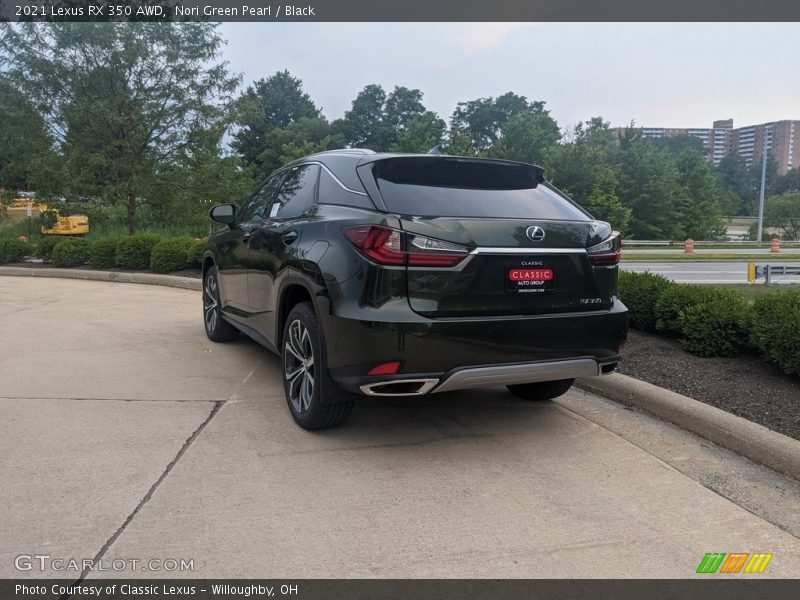 Nori Green Pearl / Black 2021 Lexus RX 350 AWD