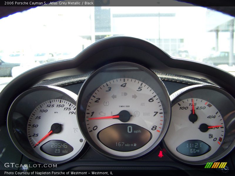 Atlas Grey Metallic / Black 2006 Porsche Cayman S