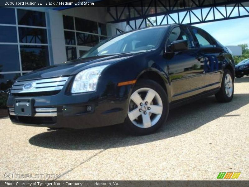 Black / Medium Light Stone 2006 Ford Fusion SE