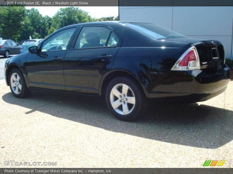 Black / Medium Light Stone 2006 Ford Fusion SE