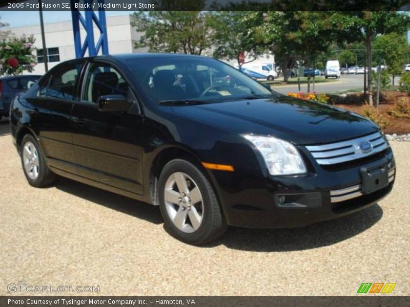 Black / Medium Light Stone 2006 Ford Fusion SE