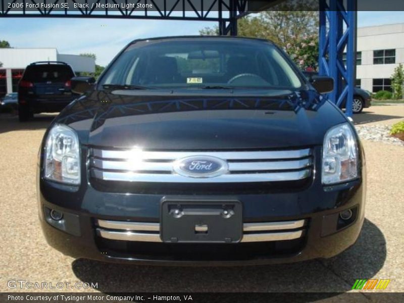 Black / Medium Light Stone 2006 Ford Fusion SE