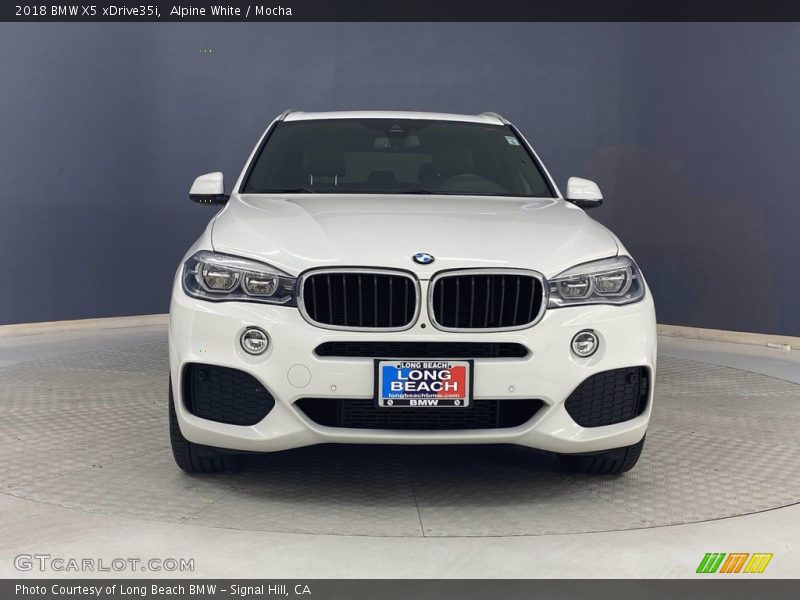 Alpine White / Mocha 2018 BMW X5 xDrive35i