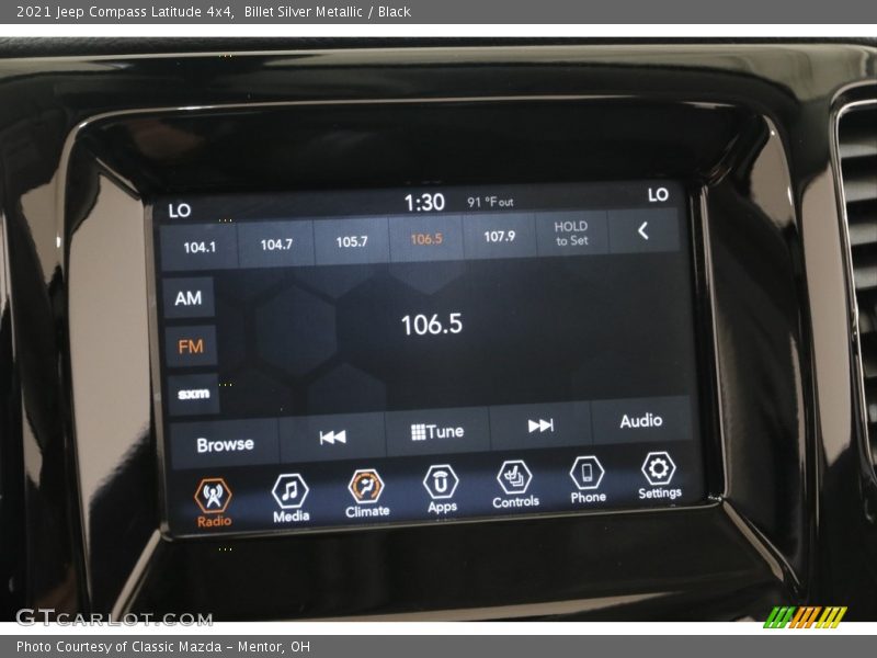 Billet Silver Metallic / Black 2021 Jeep Compass Latitude 4x4