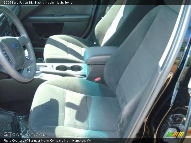 Black / Medium Light Stone 2006 Ford Fusion SE