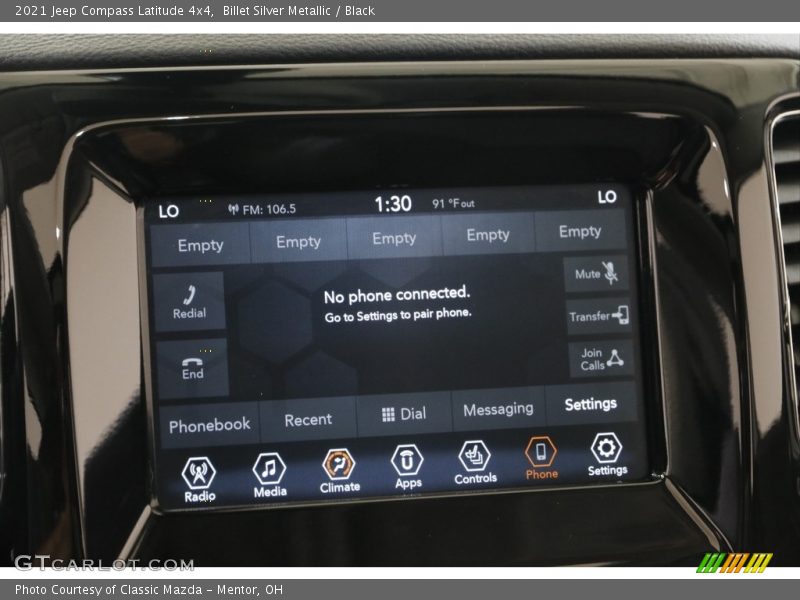 Billet Silver Metallic / Black 2021 Jeep Compass Latitude 4x4