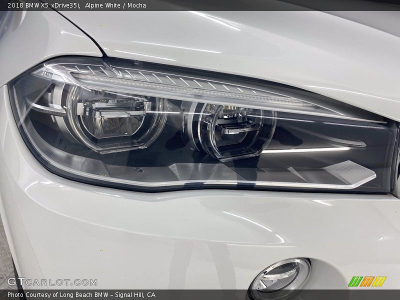 Alpine White / Mocha 2018 BMW X5 xDrive35i