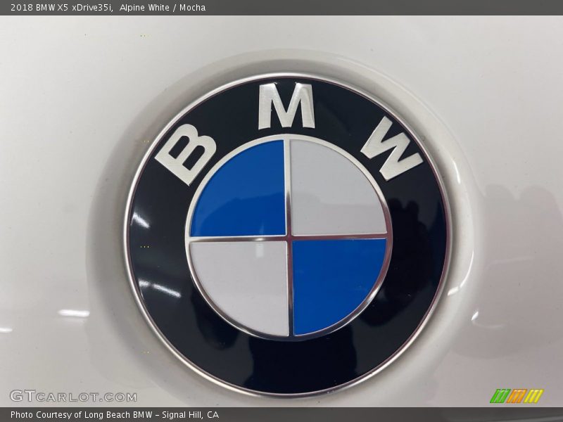 Alpine White / Mocha 2018 BMW X5 xDrive35i