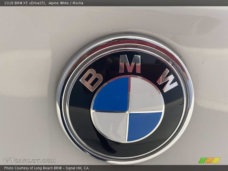 Alpine White / Mocha 2018 BMW X5 xDrive35i